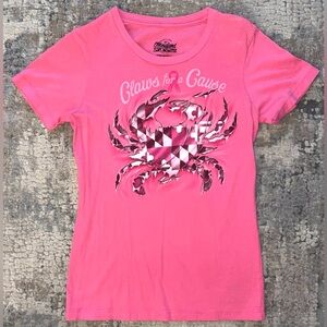 “Claws for a cause” short sleeve top size small